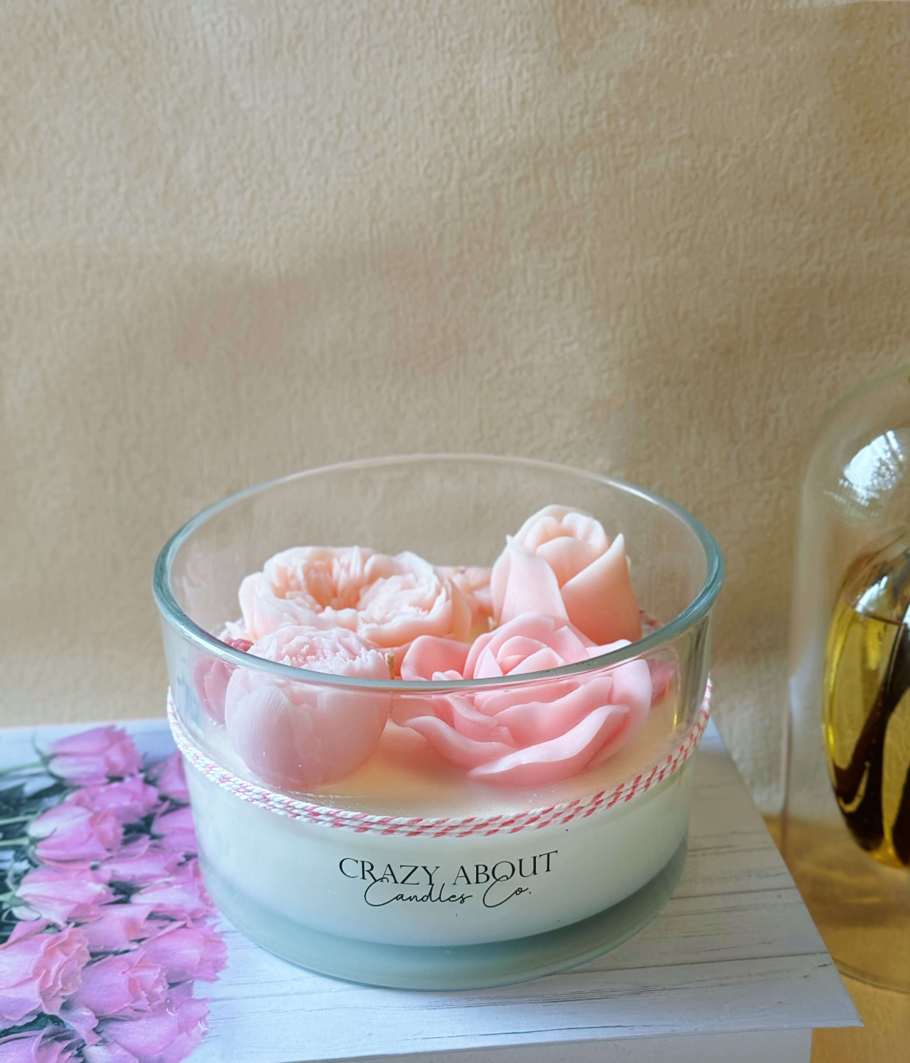Large Rose Container Candle | Romance Captured-1
