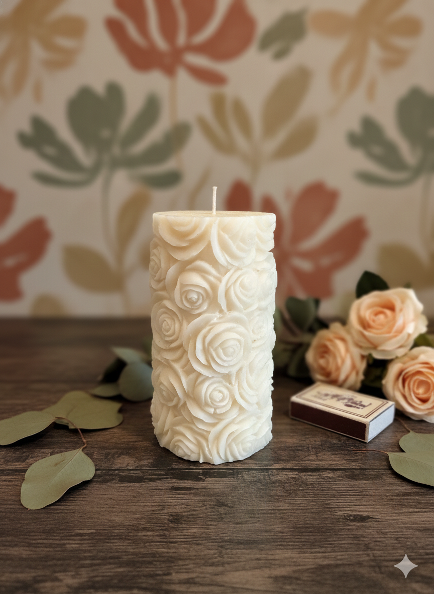 Botanical Rose Candle-1