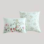 Bebejan Rose on Misty Green 5 Piece Reversible Comforter Set