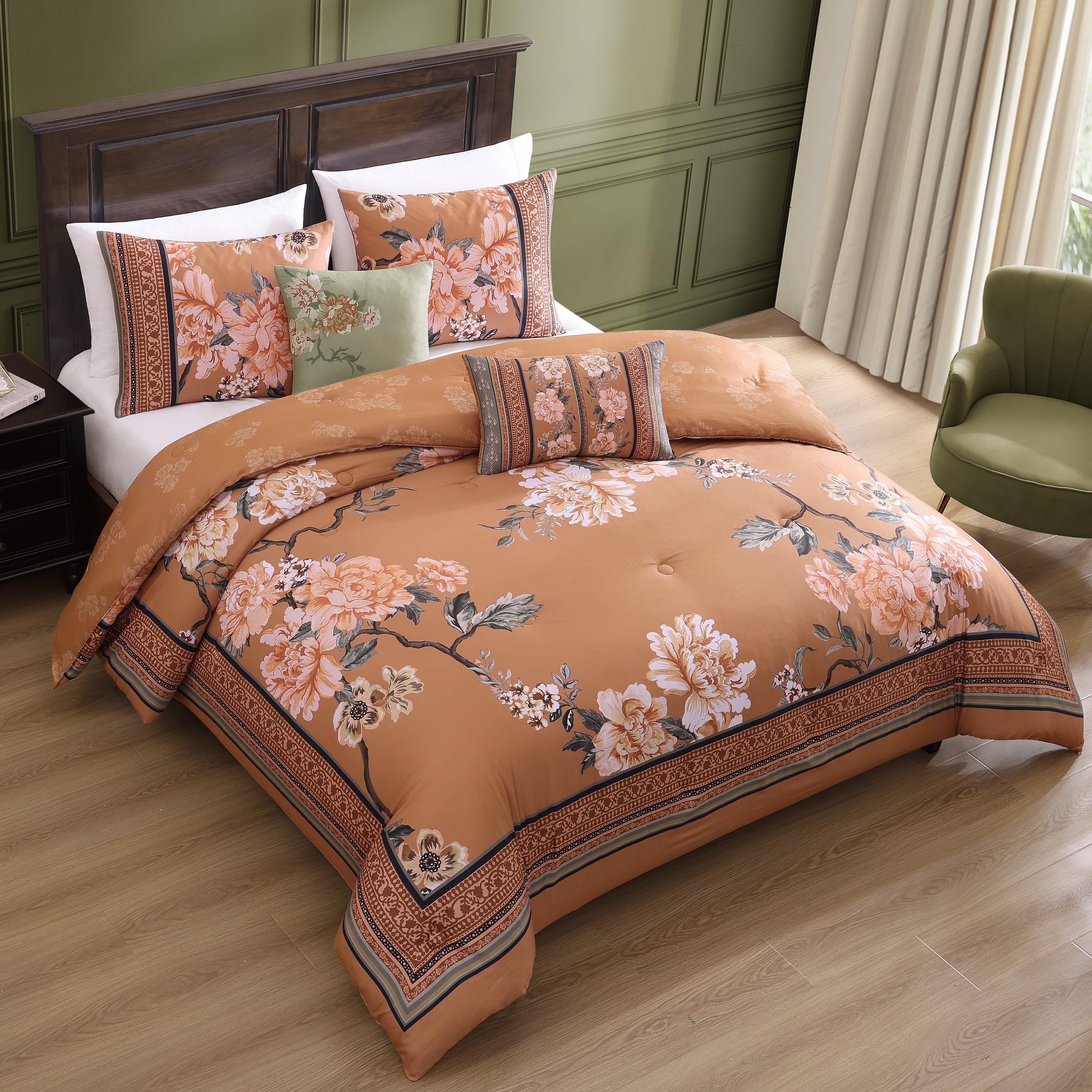 Bebejan Rossana 5 Piece Reversible Comforter Set