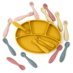 Set of 3 Silicone Learning Spoons