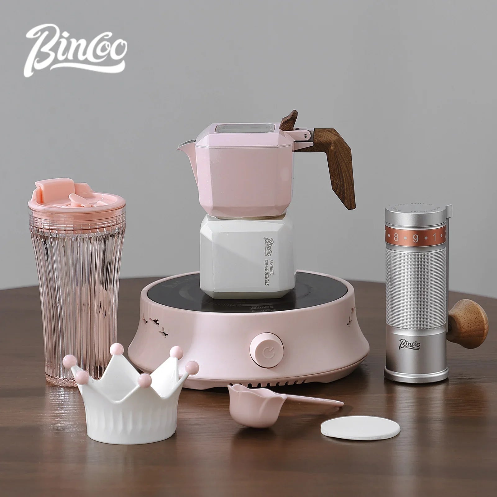 Double Valve Moka Pot Square Coffee Pot Espresso Pot Coffee Extraction Maker