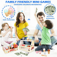 Montessori Wooden Ice Cream shop Playset