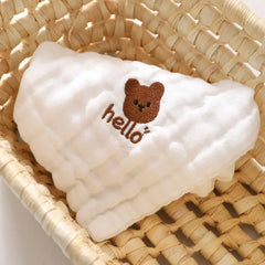 6 Layer Cotton Embroidered Baby Burp Cloth