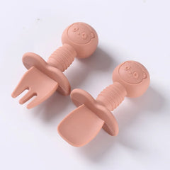 2pcs Food Grade Silicone Cutlery