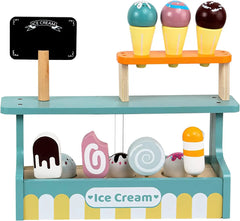 Montessori Wooden Ice Cream shop Playset