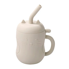 Silicone Straw Water Bottle