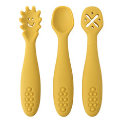 Set of 3 Silicone Learning Spoons