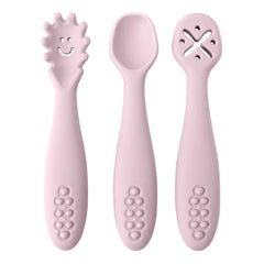 Set of 3 Silicone Learning Spoons