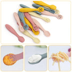 Set of 3 Silicone Learning Spoons