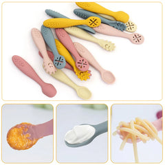 Set of 3 Silicone Learning Spoons