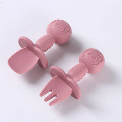 2pcs Food Grade Silicone Cutlery