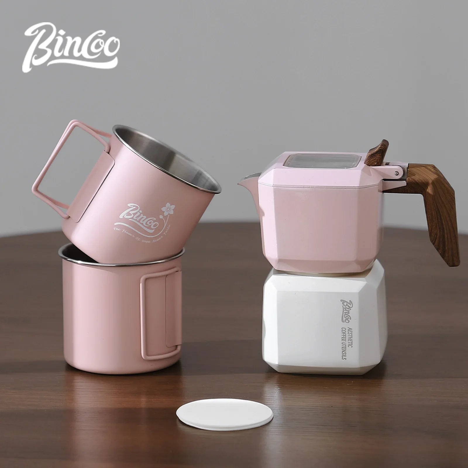 Double Valve Moka Pot Square Coffee Pot Espresso Pot Coffee Extraction Maker