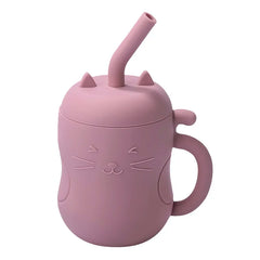 Silicone Straw Water Bottle