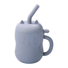 Silicone Straw Water Bottle