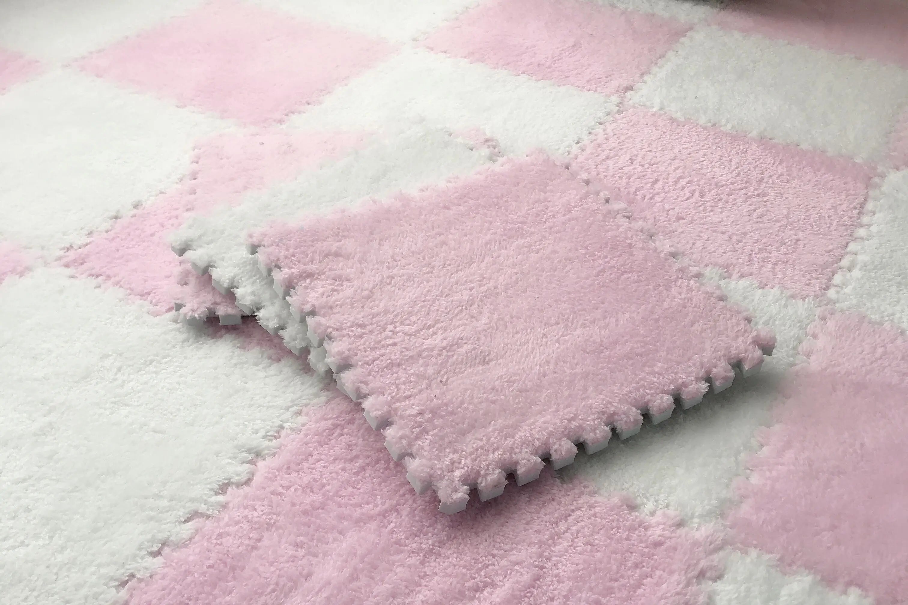 20 Pieces Set Modular Velvet Play Mat