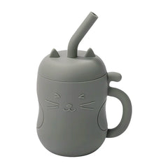 Silicone Straw Water Bottle
