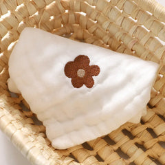 6 Layer Cotton Embroidered Baby Burp Cloth