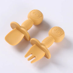 2pcs Food Grade Silicone Cutlery