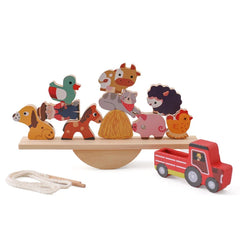 Montessori Wooden Toy Stacking&Threading