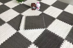 20 Pieces Set Modular Velvet Play Mat