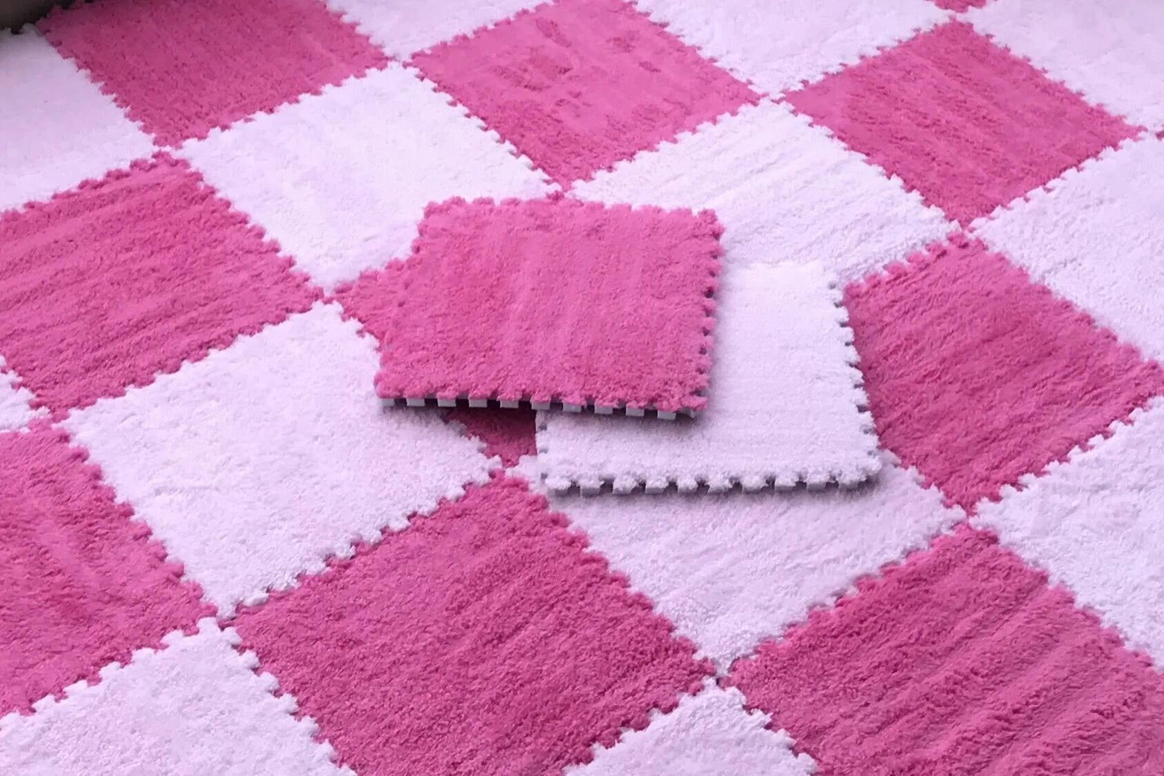 20 Pieces Set Modular Velvet Play Mat