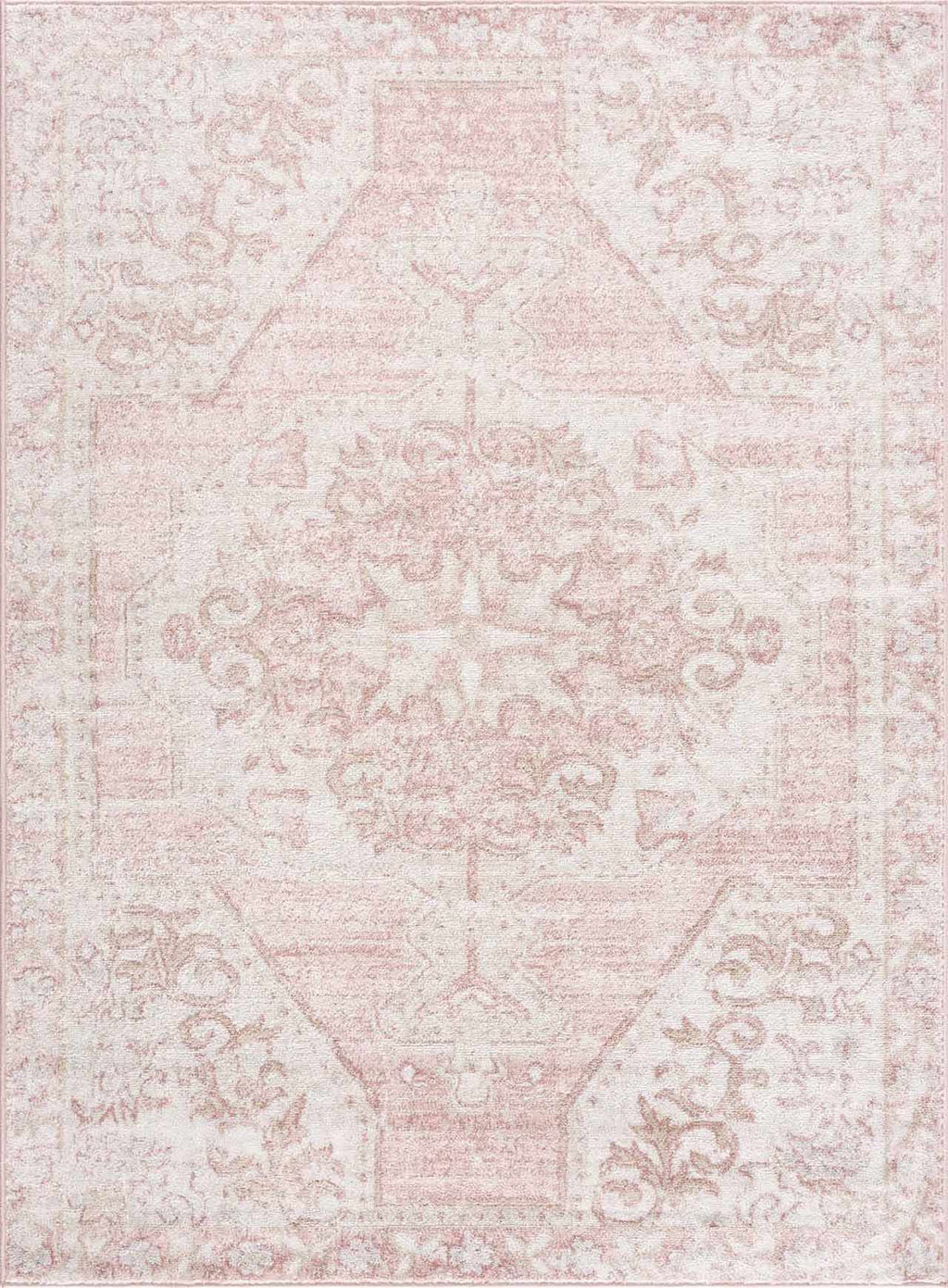 Snead Pink Floral Rug-0