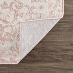 Rug Sample: Myda Pink Distressed Medallion