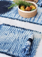 Tie Dye Cotton Placemat - Indigo Blue (Set of 4)-1