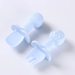 2pcs Food Grade Silicone Cutlery
