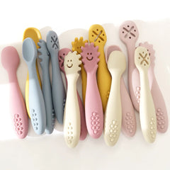 Set of 3 Silicone Learning Spoons