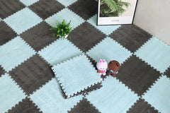 20 Pieces Set Modular Velvet Play Mat