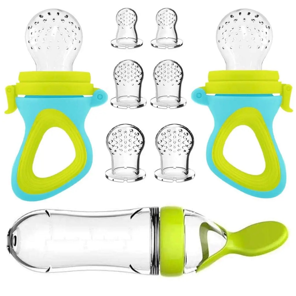 Set of 11 pcs silicone weaning accessories
