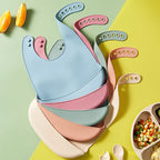 Baby Silicone Bib for Babies with Pocket
