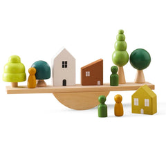 Montessori Wooden Toy Stacking&Threading