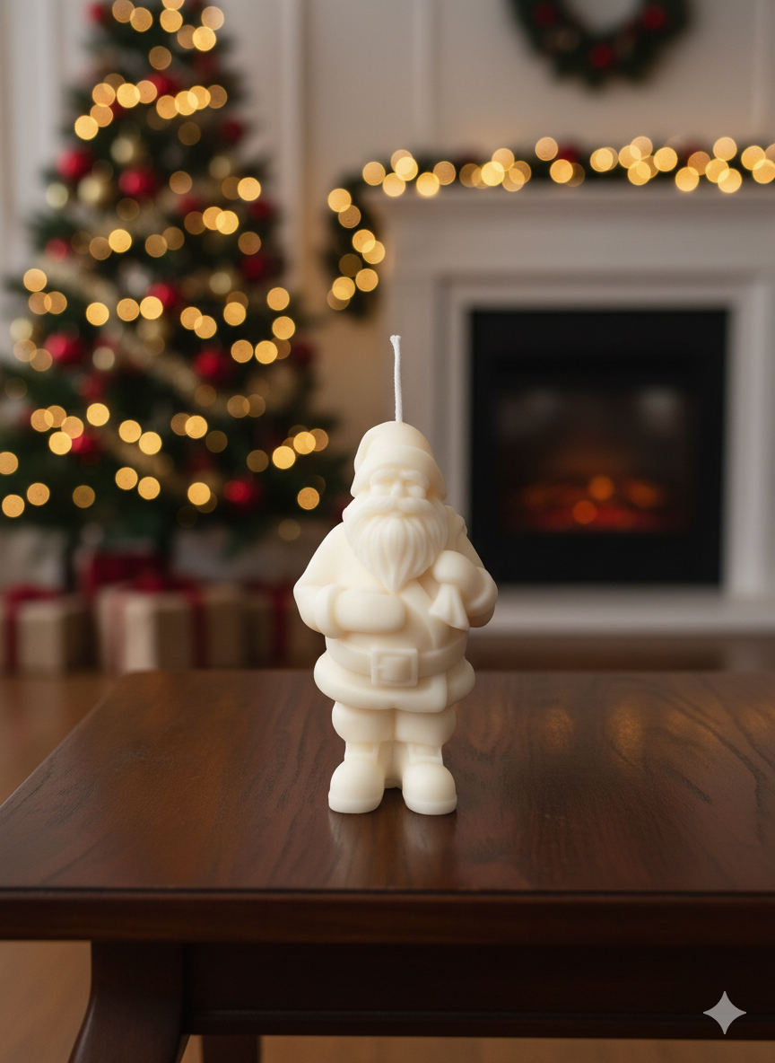 Santa Candles for Festive Decor and Holiday Spirit-0