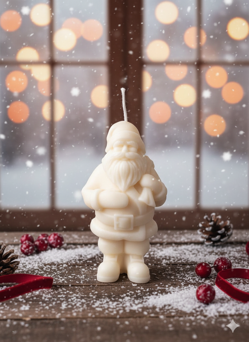 Santa Candles for Festive Decor and Holiday Spirit-1
