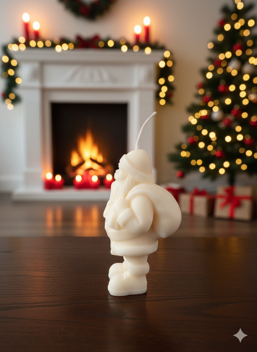 Santa Candles for Festive Decor and Holiday Spirit-2