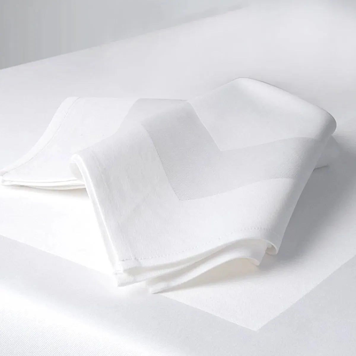 (12 Pack) 100% Spun MJS Polyester 2 PLY Table Cloth Napkins