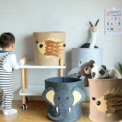 Storage Bin with Animals