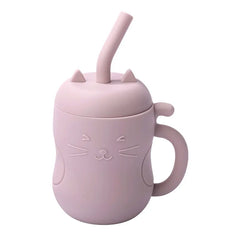 Silicone Straw Water Bottle