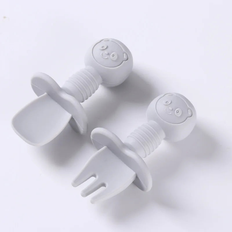 2pcs Food Grade Silicone Cutlery