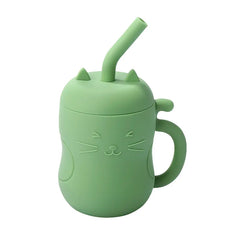 Silicone Straw Water Bottle