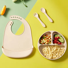 Baby Silicone Bib for Babies with Pocket