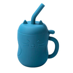 Silicone Straw Water Bottle