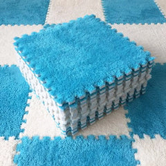 20 Pieces Set Modular Velvet Play Mat