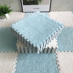 20 Pieces Set Modular Velvet Play Mat