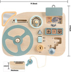 Montessori Wooden Sensory Tablet Car Dashboard