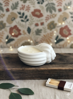 Jesmonite Seashell Candle | Luxury Coastal Home Accent-0
