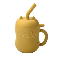 Silicone Straw Water Bottle